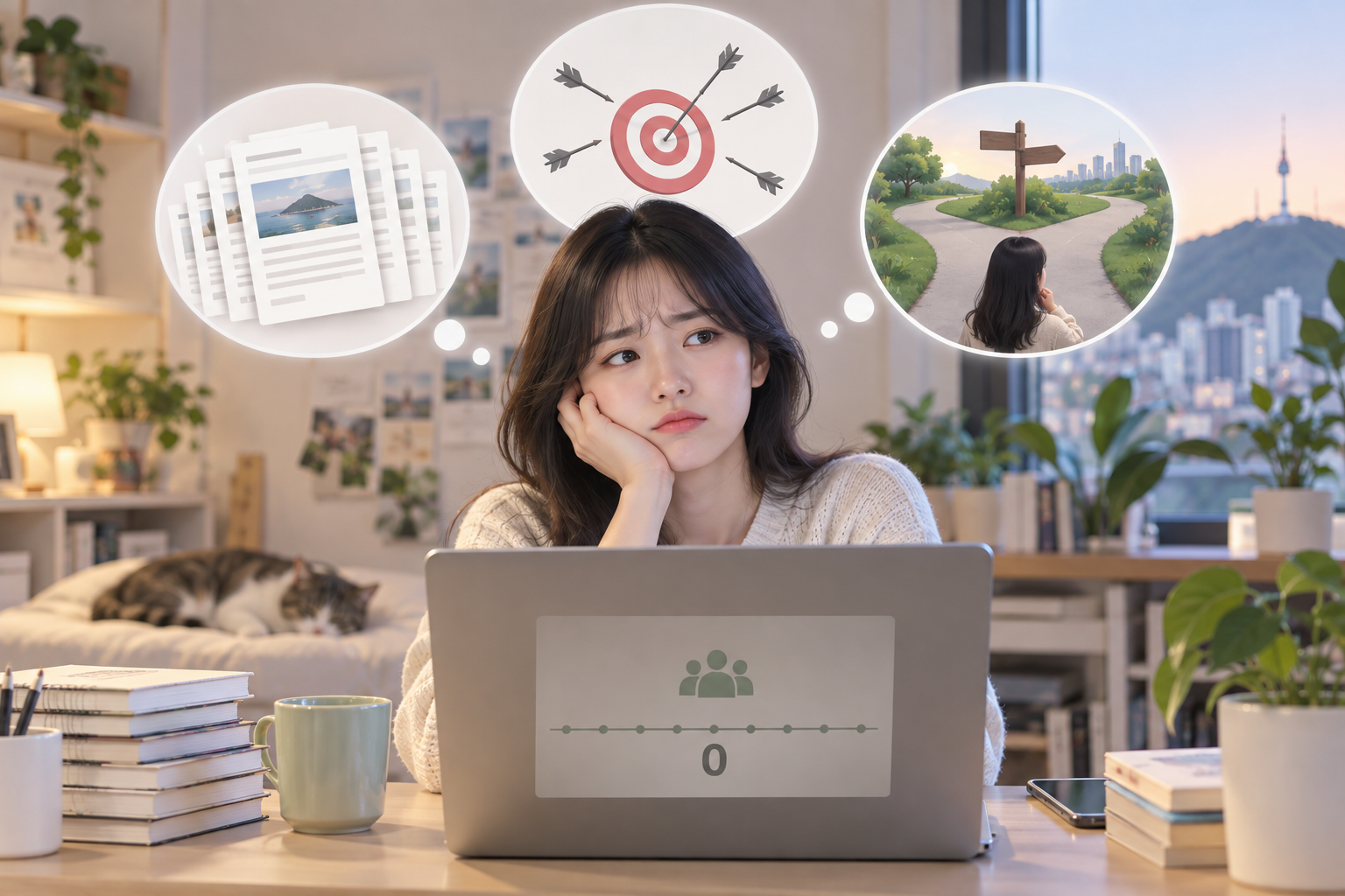 방문자 0, 원인은 보통 세 갈래예요