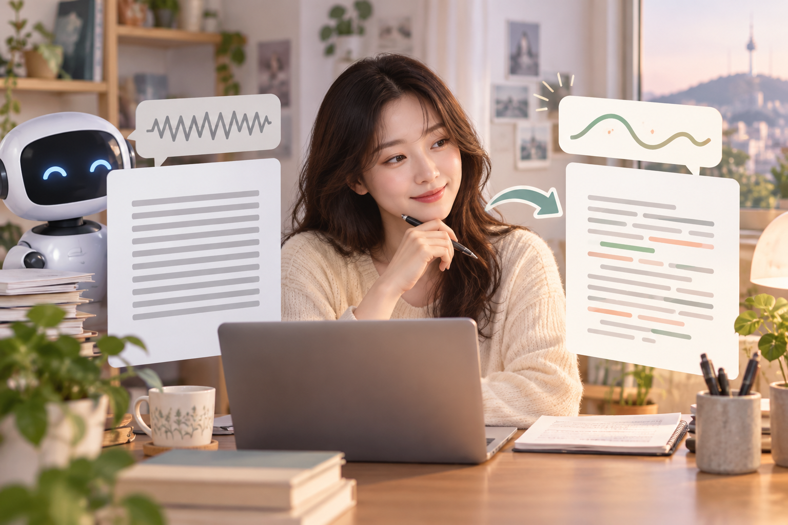 AI 글 티 안 나게 고치는 법 2단계: 기계 같은 문장 리듬 바꾸기